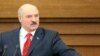 Belarusian President Alyaksandr Lukashenka speaks to lawmakers during his annual address in Minsk on April 21.