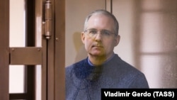 Paul Whelan attends a court hearing in Moscow on March 14.