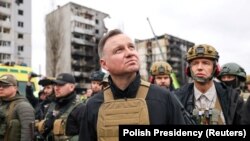 Polish President Andrzej Duda visits Ukraine