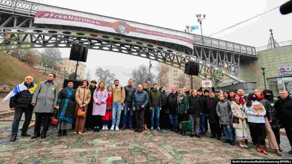 Участники акции в поддержку политических узников Кремля